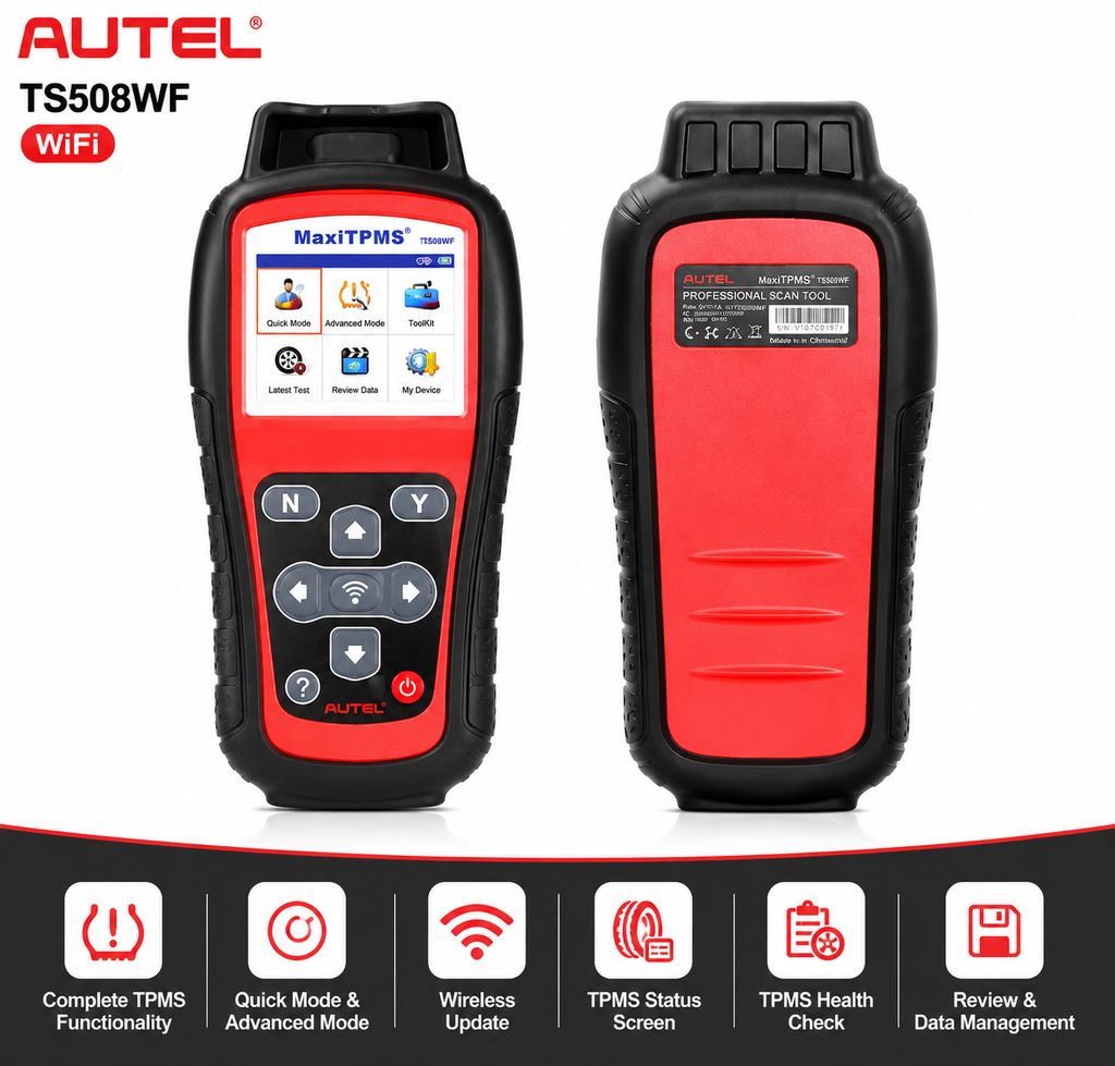 Autel MaxiTPMS TS508WF TPMS Diagnostic & Sensor Programming Tool – WiFi