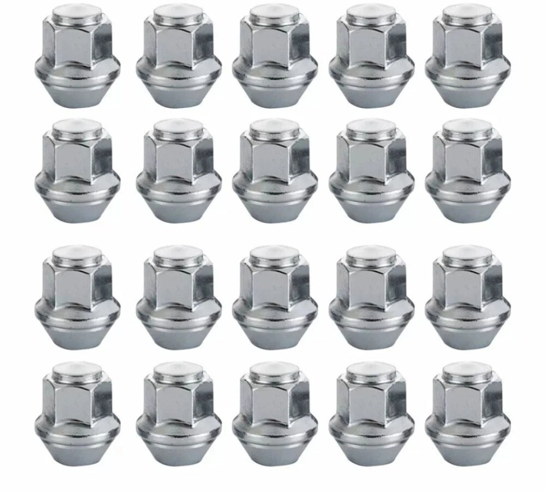 20 X FORD WHEEL NUTS ALLOY FIESTA MK5 MK6 MK7 MK8 M12 X 1.5 19MM OEM STYLE