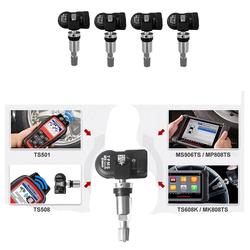 4x Autel Universal Programmable TPMS Sensors – 99% Vehicle Fit
