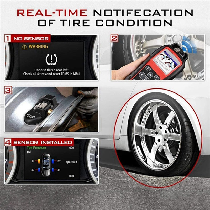 4x Autel Universal Programmable TPMS Sensors – 99% Vehicle Fit