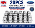 20 X FORD WHEEL NUTS ALLOY FIESTA MK5 MK6 MK7 MK8 M12 X 1.5 19MM OEM STYLE