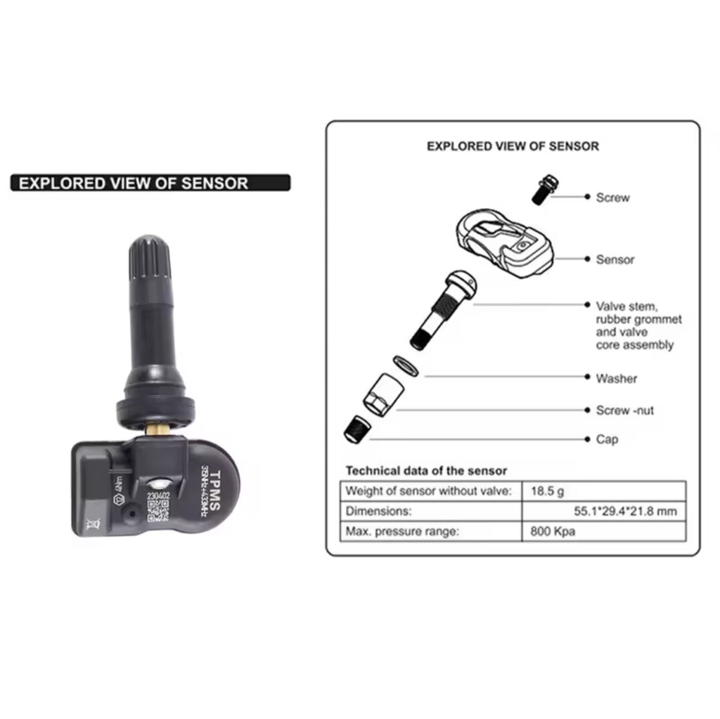 16x Autel Universal sensor 315MHz 433MHz
